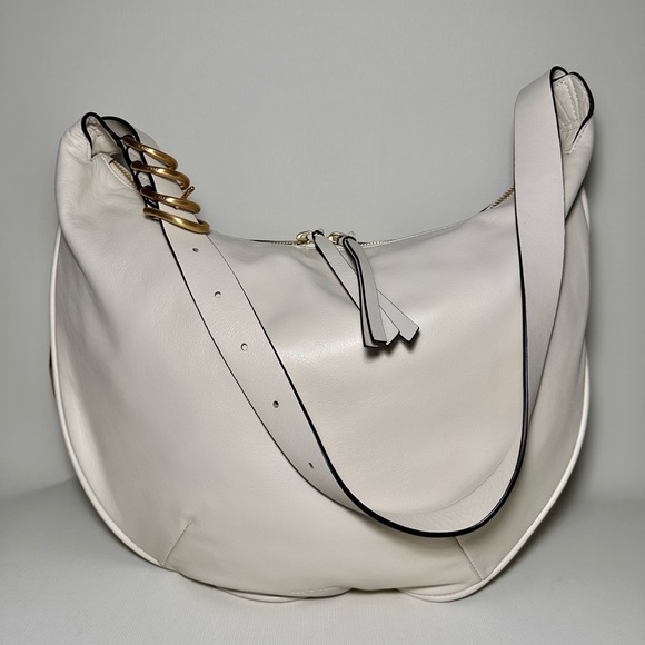 Rag & Bone White Leather Hobo Bag - Picture 2 of 13